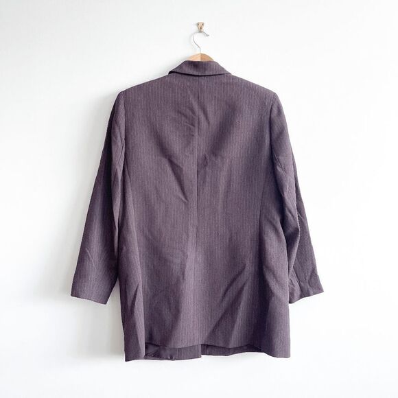 Windsmoor Women's Lined Blazer Long Jacket Coat Long Sleeve Brown Size 14 - Picture 2 of 7